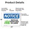 Signmission Recycled Water Used On Lawns, 24 in W x Rectangle, Aluminum OS-2PACK-NS-A-1824-L-18006 - alternate 4
